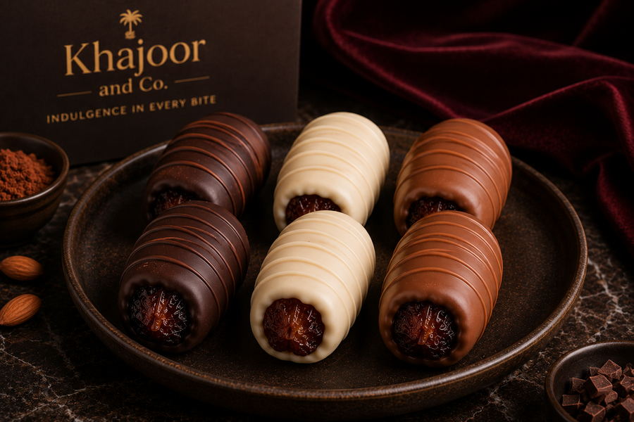 Assorted Chocolate Dates — 200g Gift Box